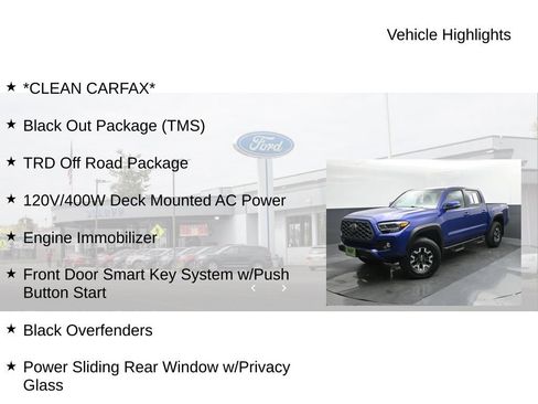 Used 2023 Toyota Tacoma TRD Off-Road w/ Black Out Package (TMS) AWD/4WD image 9