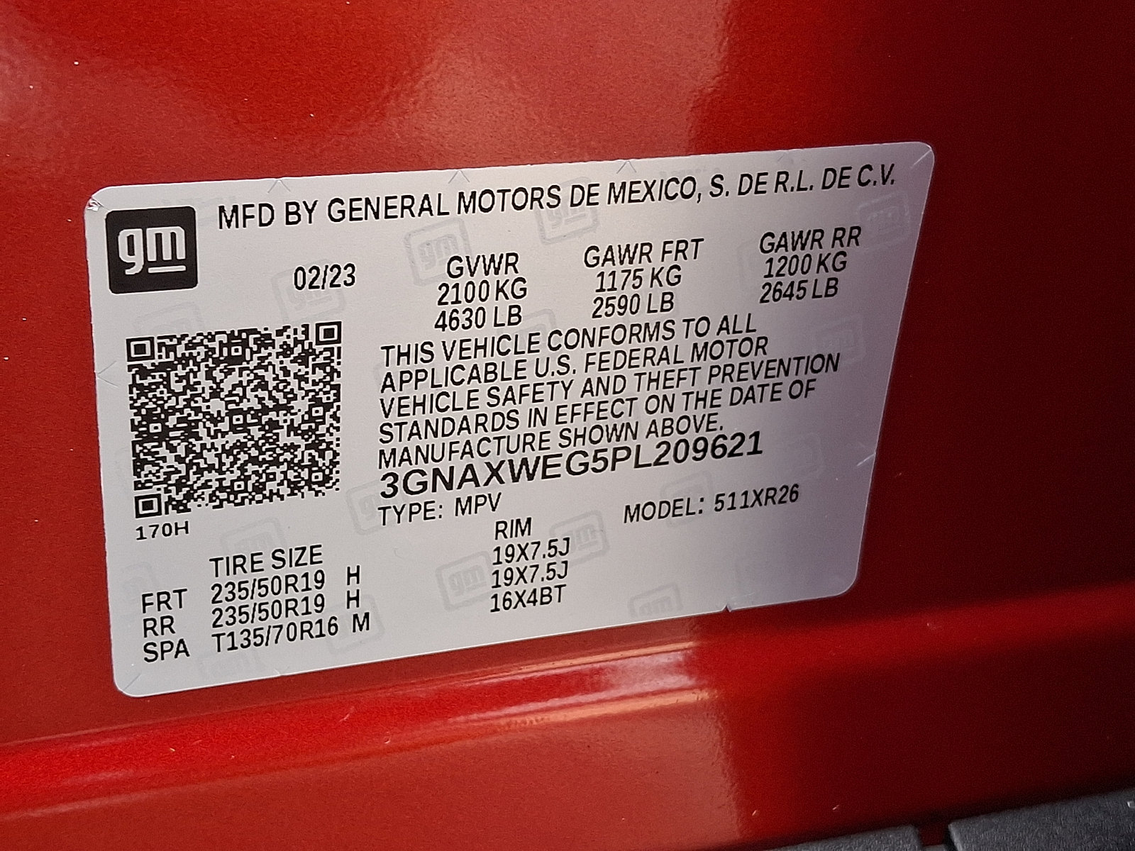 Certified 2023 Chevrolet Equinox RS w/ RS Leather Package AWD/4WD image 26
