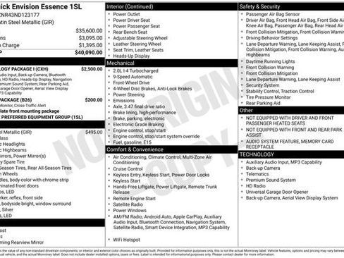 Used 2022 Buick Envision Essence w/ Technology Package I FWD image 6