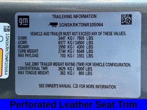 Used 2022 Chevrolet Tahoe RST w/ Luxury Package AWD/4WD image 30