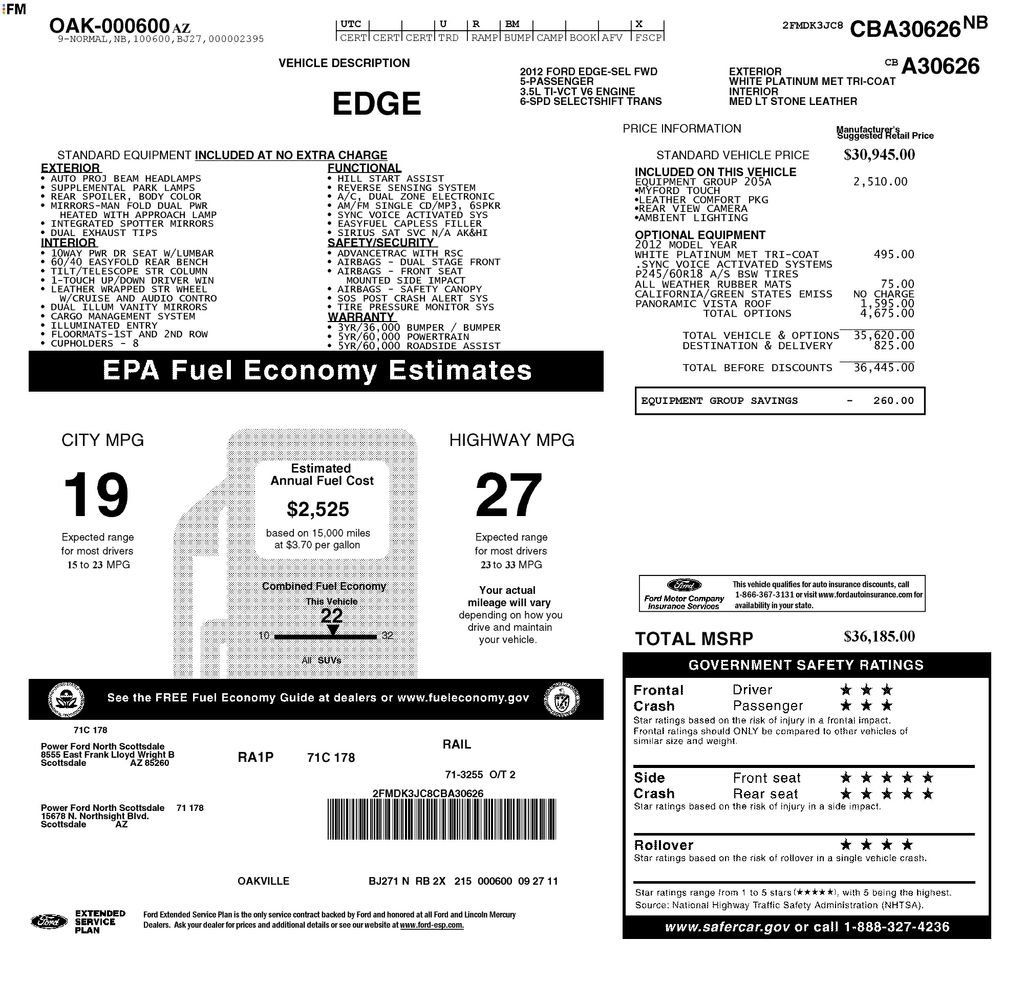 Used 2012 Ford Edge SEL FWD image 11