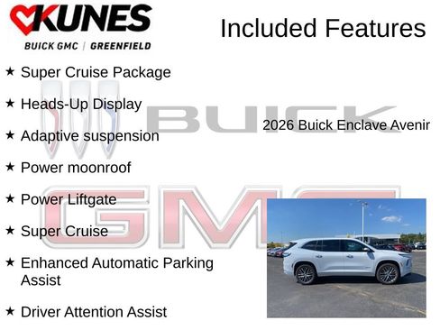 New 2026 Buick Enclave Avenir w/ Super Cruise Package image 3