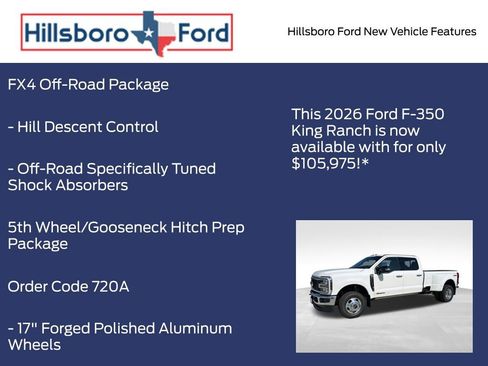 New 2026 Ford F350 King Ranch w/ Chrome Package AWD/4WD image 9