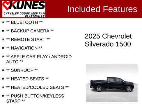 Used 2025 Chevrolet Silverado 1500 LTZ w/ LTZ Premium Package AWD/4WD image 2