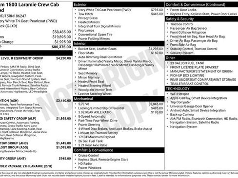Used 2024 RAM 1500 Laramie AWD/4WD image 33