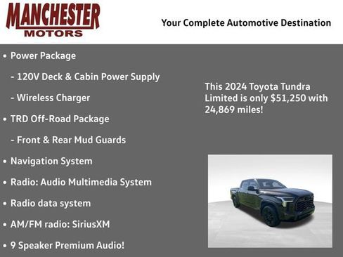 Used 2024 Toyota Tundra Limited w/ TRD Off-Road Package image 2
