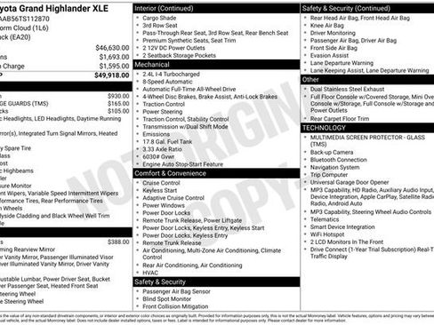 Certified 2026 Toyota Grand Highlander AWD image 73
