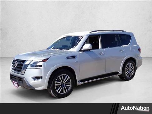 Used 2021 Nissan Armada SL w/ Captain's Chairs Package image 1