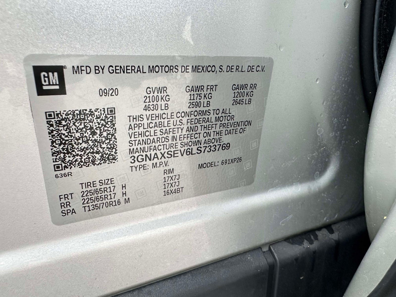 Used 2020 Chevrolet Equinox LS w/ LS Convenience Package AWD/4WD image 34