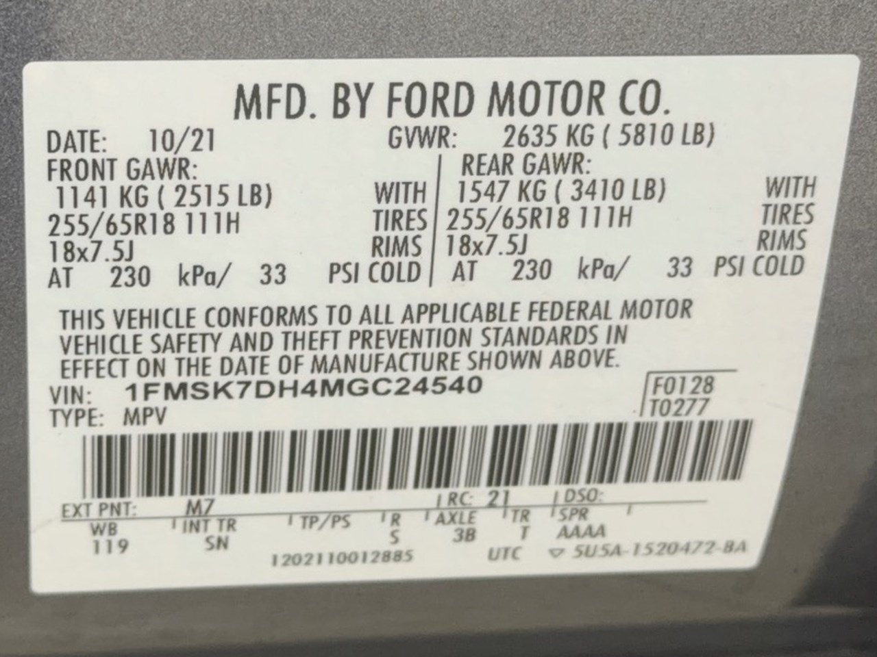 Used 2021 Ford Explorer XLT w/ Equipment Group 202A RWD image 32