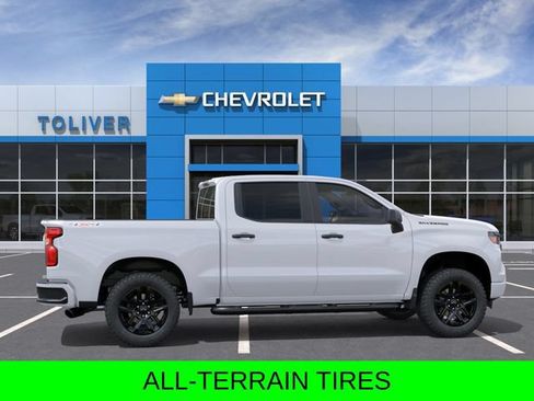 New 2026 Chevrolet Silverado 1500 Custom w/ Turbomax Blackout Package AWD/4WD image 6
