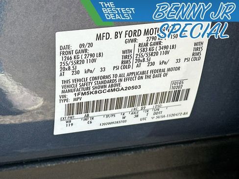 Used 2021 Ford Explorer ST w/ Equipment Group 401A image 33