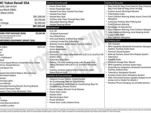 Used 2025 GMC Yukon Denali w/ Sun & Power Step Package AWD/4WD image 17