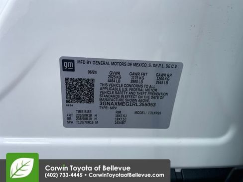 Used 2024 Chevrolet Equinox RS w/ RS Leather Package FWD image 23