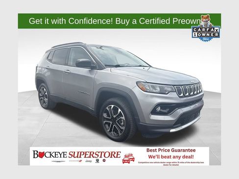 Certified 2022 Jeep Compass Limited w/ Sun and Sound Group AWD/4WD image 1
