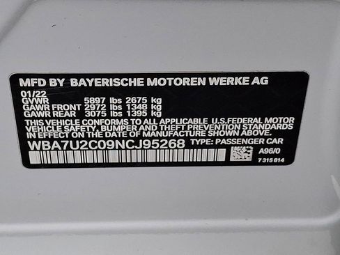 Used 2022 BMW 750i xDrive 750i xDrive w/ Luxury Rear Seating Package image 26