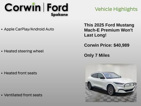 Used 2025 Ford Mustang Mach-E Premium w/ Interior Protection Package image 13