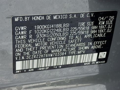 New 2027 Honda HR-V EX-L image 31