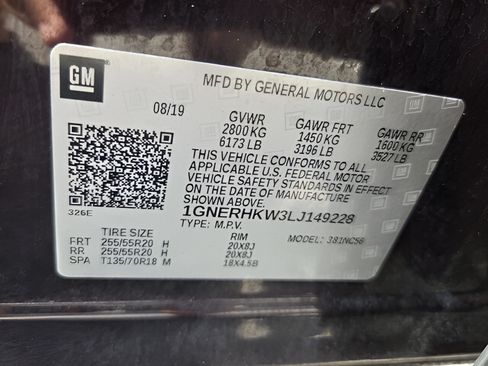 Certified 2020 Chevrolet Traverse LT w/ LT Premium Package FWD image 16