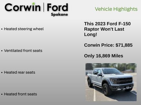 Used 2023 Ford F150 Raptor AWD/4WD image 13