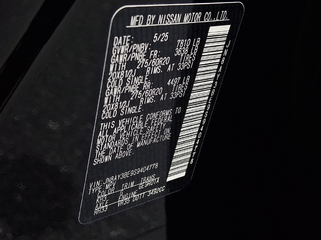 Used 2025 Nissan Armada SL AWD/4WD image 30
