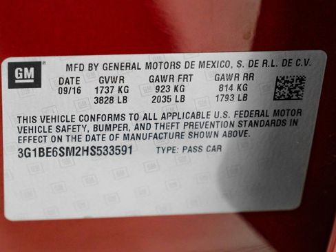 Used 2017 Chevrolet Cruze LT w/ Convenience Package image 53