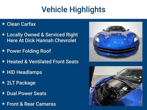 Used 2019 Chevrolet Corvette Stingray Convertible w/ 2LT Preferred Equipment Group RWD image 3