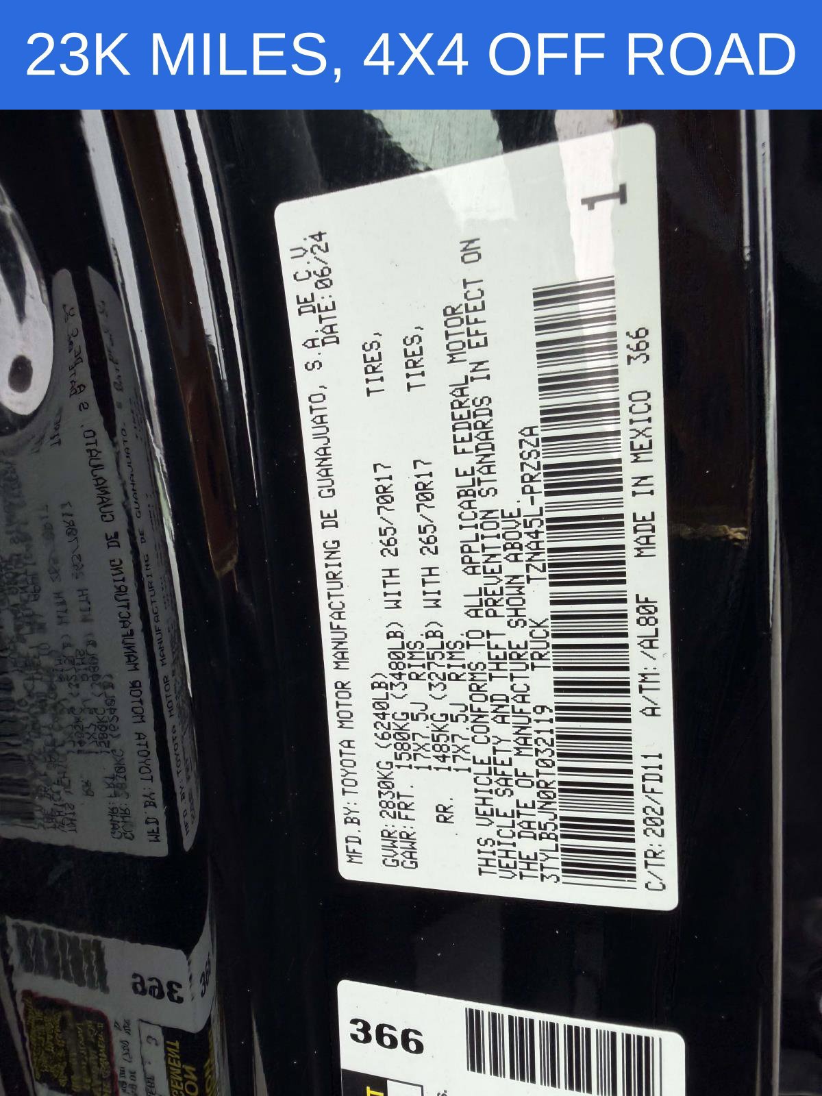 Used 2024 Toyota Tacoma TRD Off-Road AWD/4WD image 22
