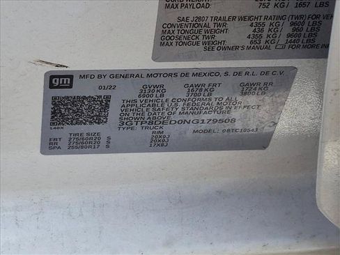 Used 2022 GMC Sierra 1500 SLT RWD image 15