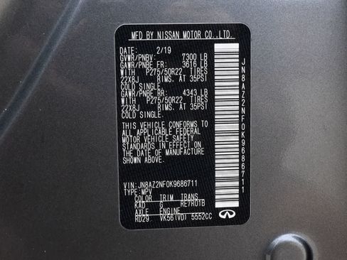 Used 2019 INFINITI QX80 Luxe w/ Proactive Package RWD image 27