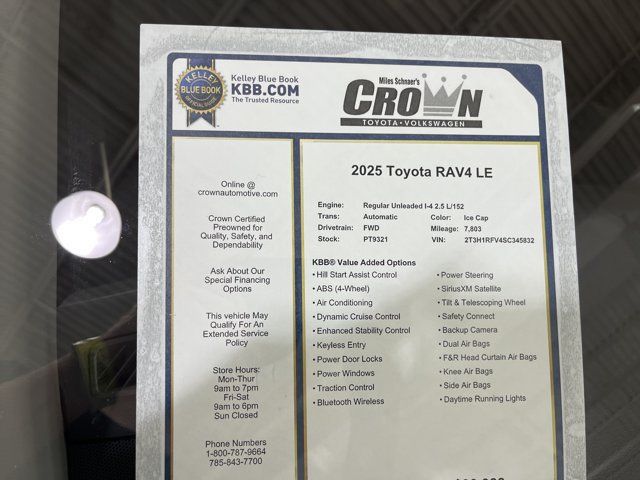 Used 2025 Toyota RAV4 LE FWD image 37