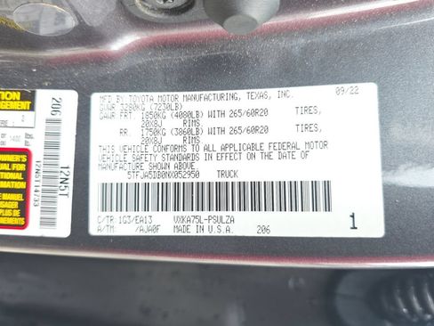 Used 2022 Toyota Tundra Limited w/ Power Package AWD/4WD image 20