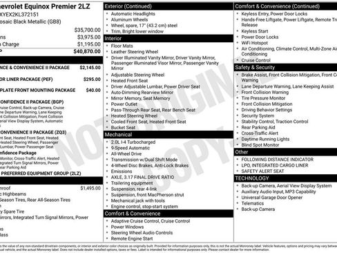 Certified 2019 Chevrolet Equinox Premier AWD/4WD image 2