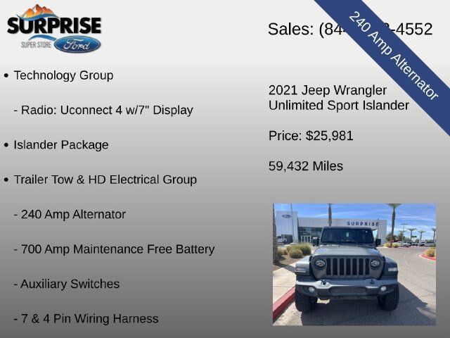 Used 2021 Jeep Wrangler Unlimited Sport AWD/4WD image 22