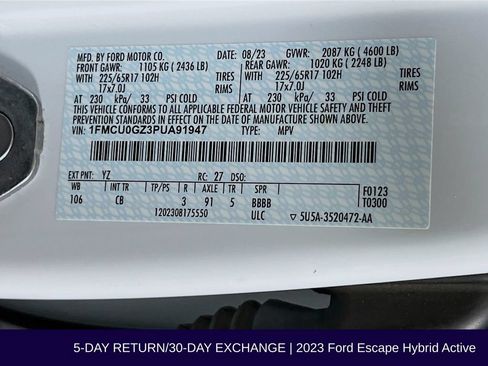 Used 2023 Ford Escape Active FWD image 35