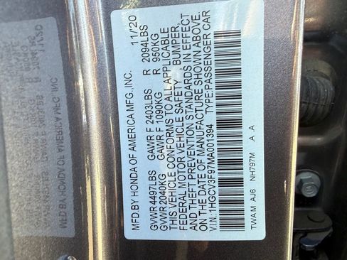 Used 2021 Honda Accord Touring image 28