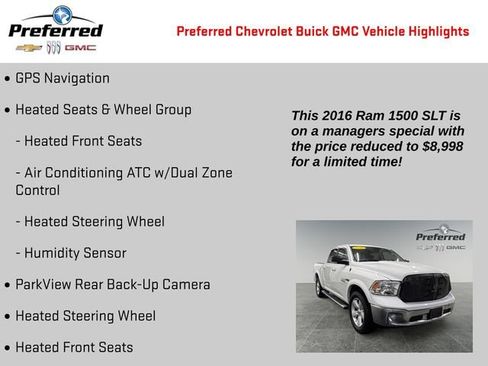 Used 2016 RAM 1500 Classic SLT w/ SLT Plus D←cor Group AWD/4WD image 2