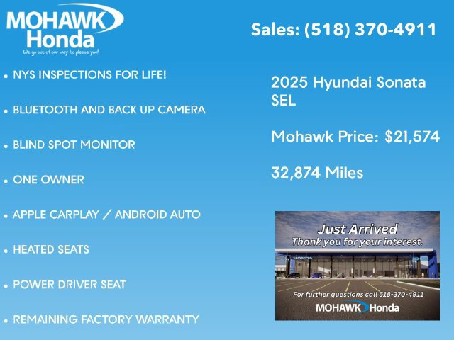 Used 2025 Hyundai Sonata SEL FWD image 2