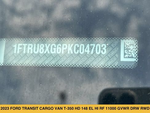 Used 2023 Ford Transit 350 148 High Roof Extended DRW RWD image 12