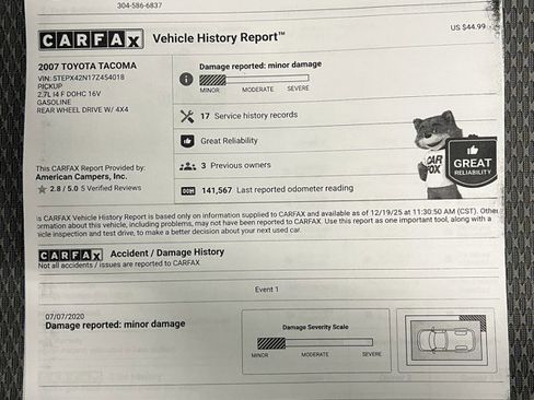 Used 2007 Toyota Tacoma 4x4 Regular Cab image 16