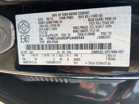 Used 2023 Ford Escape Active AWD/4WD image 38