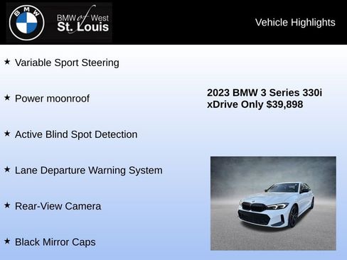 Used 2023 BMW 330i xDrive Sedan w/ M Sport Package image 24