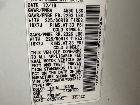 Used 2020 Nissan Rogue SV w/ Premium Package image 17