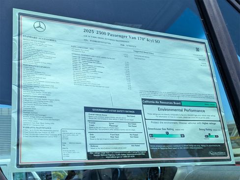 New 2025 Mercedes-Benz Sprinter 2500 image 16