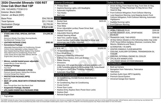 New 2026 Chevrolet Silverado 1500 RST AWD/4WD image 5