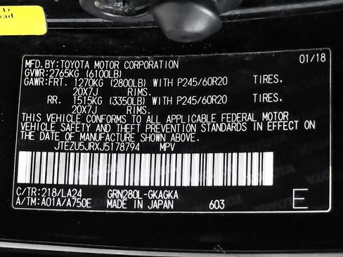 Used 2018 Toyota 4Runner Limited RWD image 63