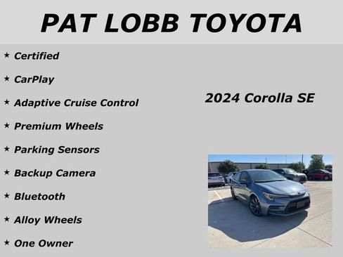 Certified 2024 Toyota Corolla SE FWD image 19
