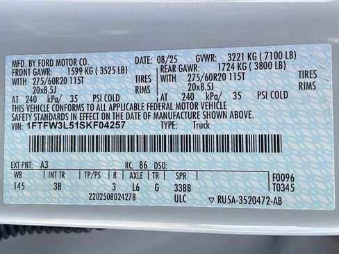 New 2025 Ford F150 XLT w/ Equipment Group 303A High image 71