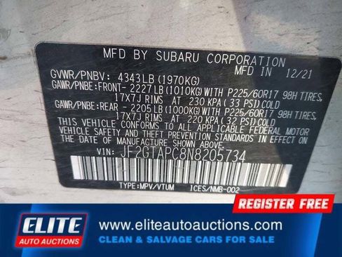 Used 2022 Subaru Crosstrek 2.0i Premium w/ Popular Package #4A image 18