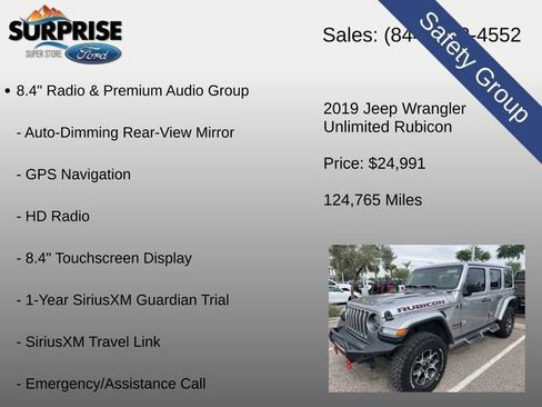 Used 2019 Jeep Wrangler Unlimited Rubicon AWD/4WD image 11